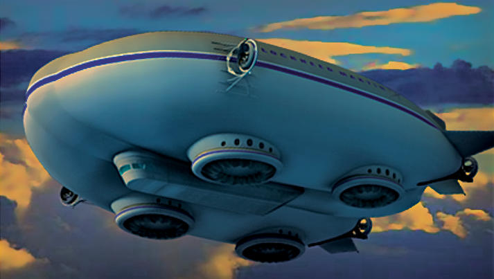 Transportation tech- hybrid airships